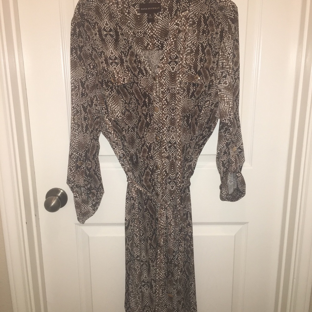 Dana Buchanan snake-print dress.  Size XL
